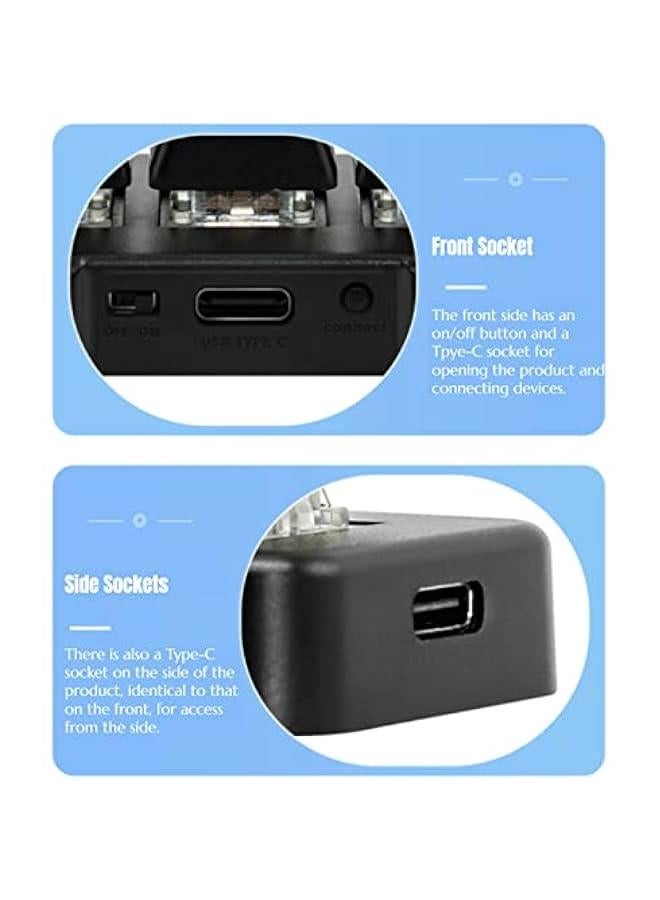 3 Key Mini Keypad One Handed RGB Mechanical Gaming Keyboard DIY Programmable Macro Keyboard, Plug and Play, USB Gaming Keyboard HID Programming Macro Keys for Office, Game, Music,