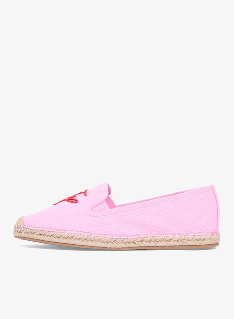 TOMMY HILFIGER Logo Embroidery Canvas Espadrilles - Image 3