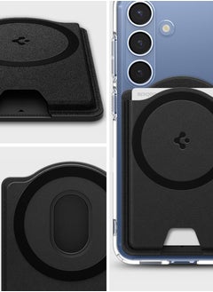 Spigen Valentinus MagFit+ Dual Magnet MagSafe Wallet Card Holder [3 Cards] for Samsung Galaxy S25 series with Magnetic Case only and MagSafe compatible with iPhone 16/15/14/13/12 Models - Black  - Image 3