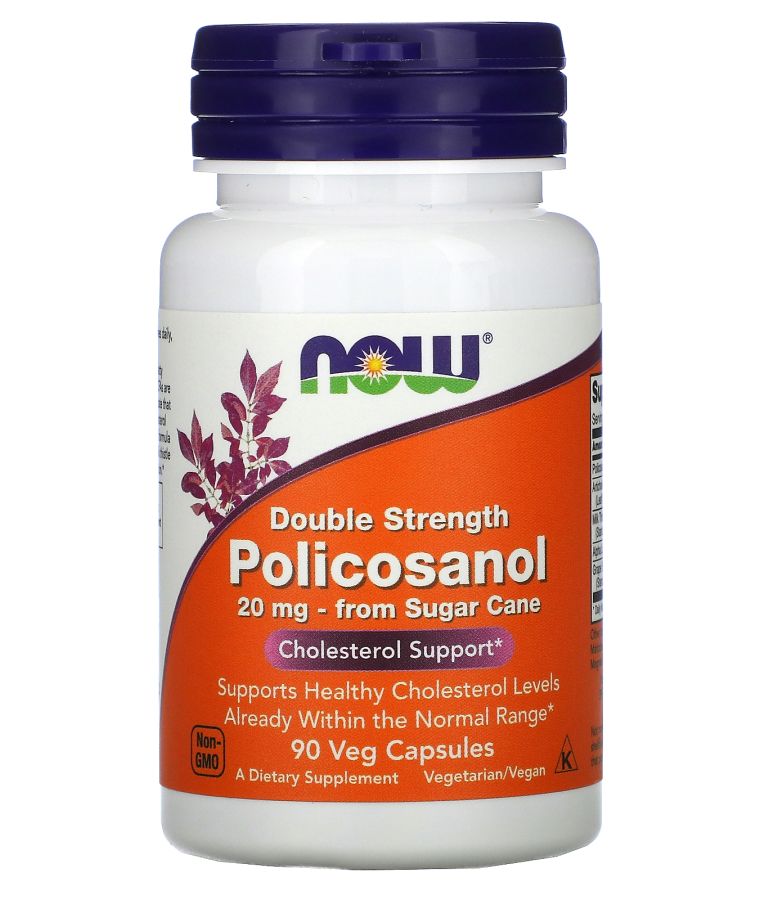 now Policosanol 20 mg 90 Veg Capsules