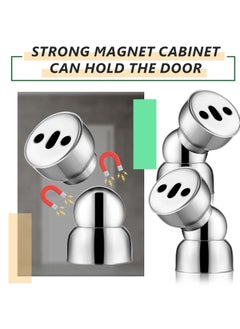 SYOSI SYOSI Powerful Magnetic DoorStop, Stainless Steel Magnetic Door Stopper Door Holder for Bedroom Bathroom Kitchen Home Office  - Image 3