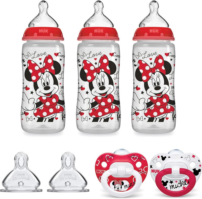 NUK Perfect Fit Baby Bottle Gift Set with Pacifiers - Image 1