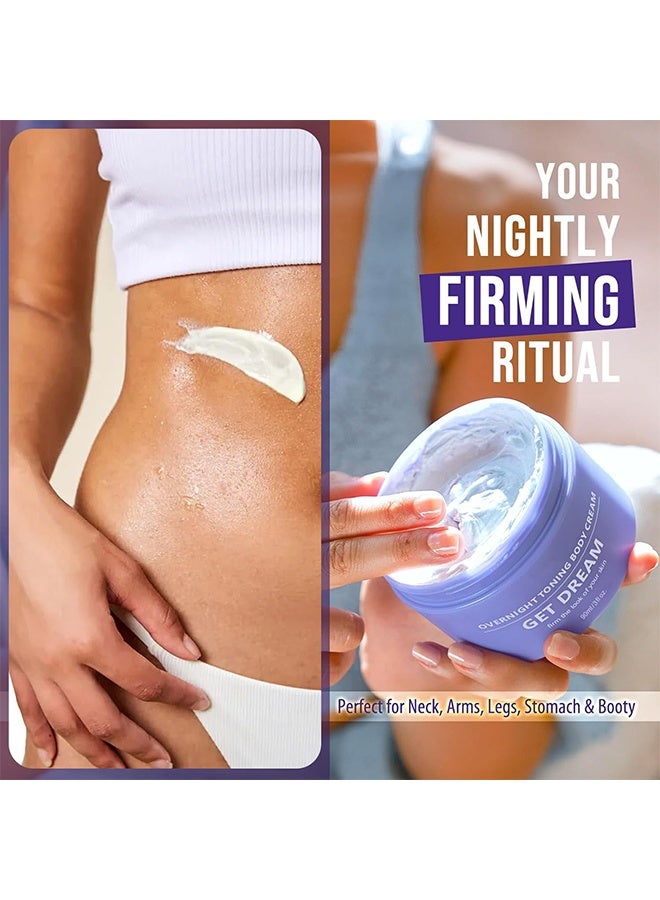 KOEC Overnight Toning Body Cream - Body Firming Whip That Works While You Sleep - Helps Target The Appearance Of Loose Skin On The Body, 100ML - Image 5