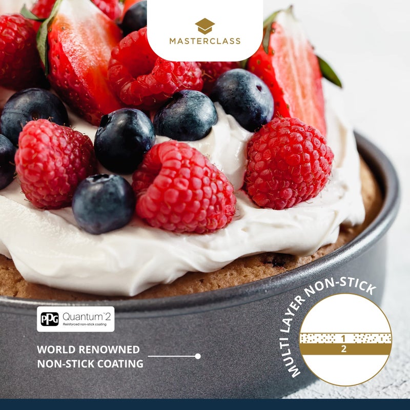 ماستر كلاس قالب كيك عميق 15 سم من ماستر كلاس مع مادة PFOA غير قابلة للالتصاق وقاعدة فضفاضة 1 مم من الفولاذ الكربوني 6 بوصة مقلاة مستديرة صغيرة - Image 5