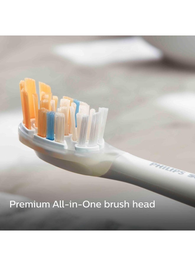 فيليبس سونيكير فرشاة أسنان فيليبس سونيكير الكهربائية Philips Sonicare 9900 Prestige مع تقنية SenseIQ، تتكيف وتعتني بالأسنان، تطبيق سونيكير المدعوم بالذكاء الاصطناعي، حقيبة سفر وقاعدة شحن، لون شامبين ذهبي فاتح، HX9992/11 - Image 4