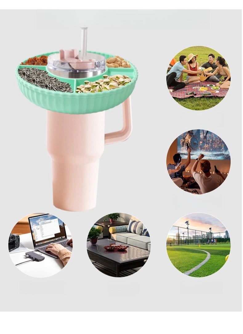 Generic - Stanley Cup Snack Bowl, Reusable Snack Plate, Fits 40 oz Water Glass - Image 1