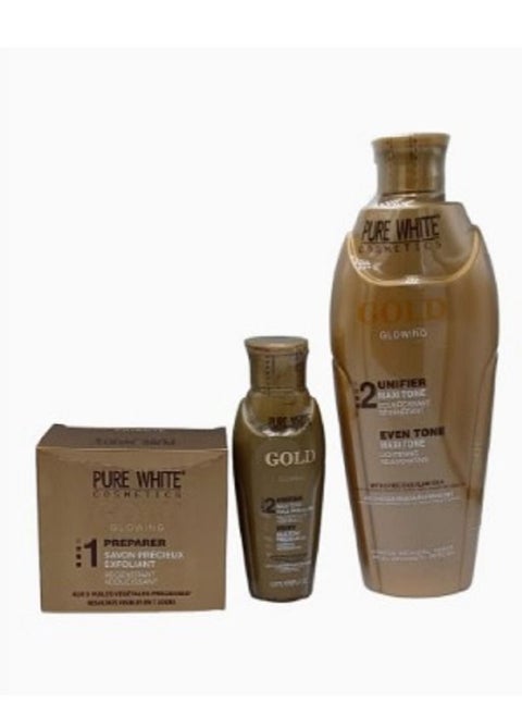 Skin Whitening Kit Lotion 400 ml Oil 100 ml Soap 150 grams