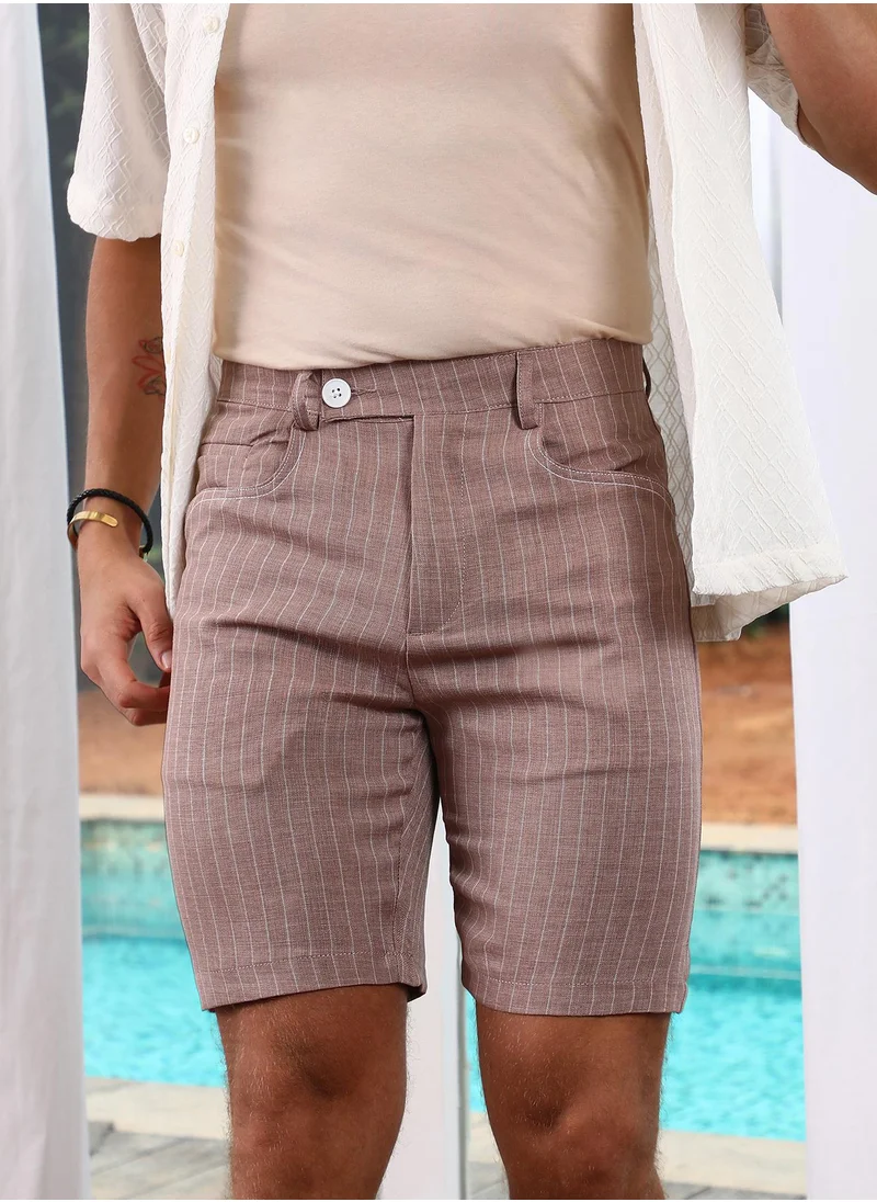 كامبوس سوترا Pinstriped Shorts