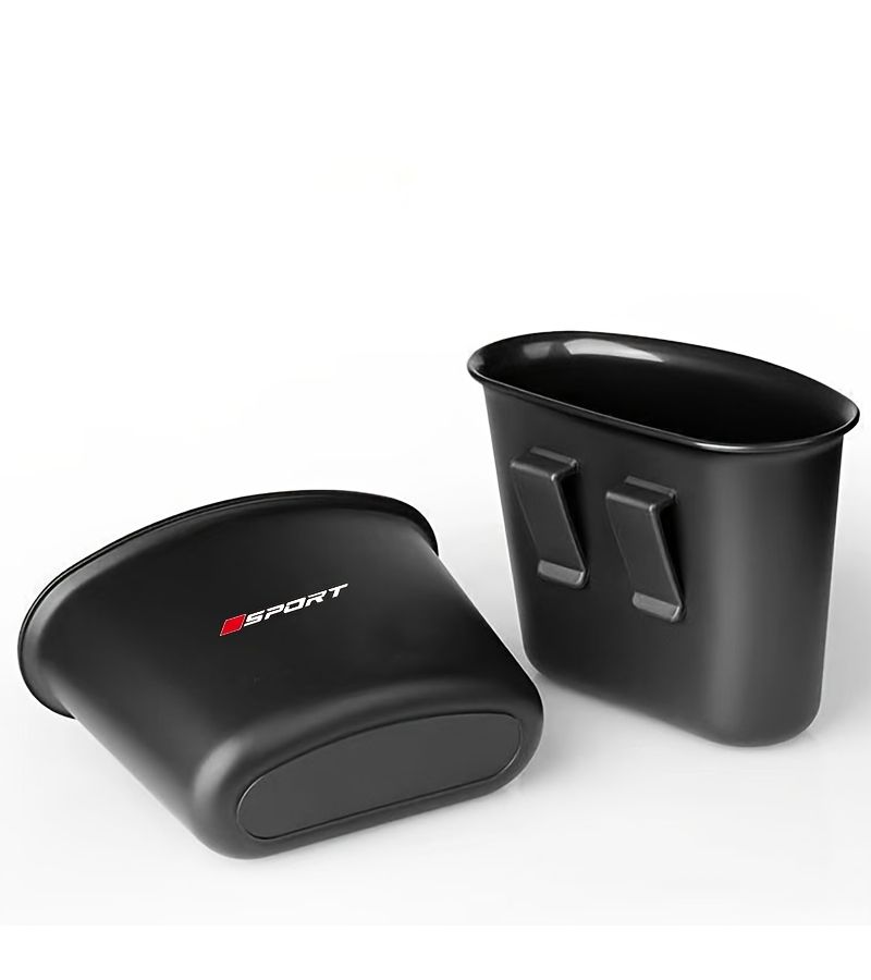 Black Large Capacity Car Trash Can With Storage Pouch Leak Proof Hanging Vehicle Trash Bag For Car Interior - Image 3