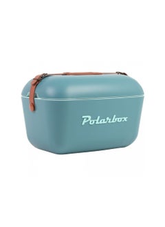 Classic Cooler Box with Leather Strap, Blue - Marine Green Rigid Thermal Insulated Ice for Beach, Picnic Party Convertible Lid Polypropylene Insulation 12L PB-9311 - pzsku/Z2E7316C65ECD9B74A085Z/45/_/1712388872/69870757-6569-486b-9724-f3ed08b4e810