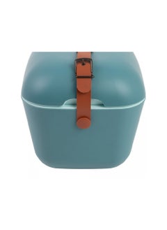 Classic Cooler Box with Leather Strap, Blue - Marine Green Rigid Thermal Insulated Ice for Beach, Picnic Party Convertible Lid Polypropylene Insulation 12L PB-9311 - pzsku/Z2E7316C65ECD9B74A085Z/45/_/1712388874/9a9232cf-6fe6-434f-8a58-431853afbaed