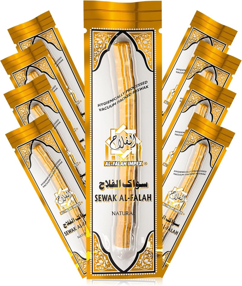 Al Falah Miswak Traditional Natural Manual Toothbrush (10 Pieces) - Image 2