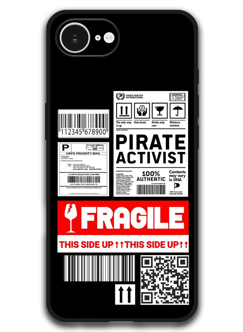 Theodor Case Compatible with Apple iPhone 16e 6.1 Inch Protection Shockproof Bumper Cover - Private Activist - Image 1