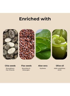 Fix My Curls Fix My Curls Curl Quenching Flaxseed Gelly | With Aloe Vera, Chia, & Flax Seeds | For Curly, Wavy & Frizzy Hair | Silicone Free Curl Definition with Strong Hold Curl Defining Gel | Vegan | 200gm  - Image 4