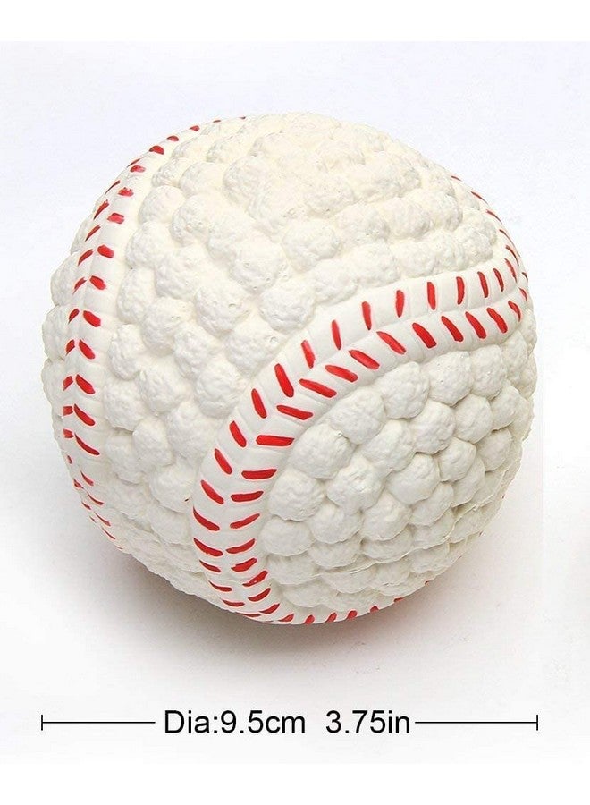 لعبة البيسبول المصنوعة من اللاتكس والتي تصدر صوت صرير للكلاب والجراء والقطط الصغيرة (متوسطة الحجم). - Image 3