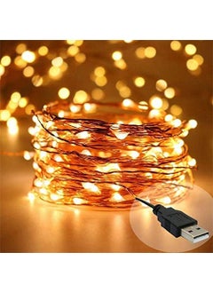 Atipriya Atipriya USB 50 LED 5 Meter Waterproof Fairy String Lights Starry String Lights2M USB Powered Copper Wire LightsCorded Electric  - Image 1