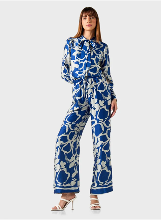 2Xtremz Printed Bow Neck Shirt