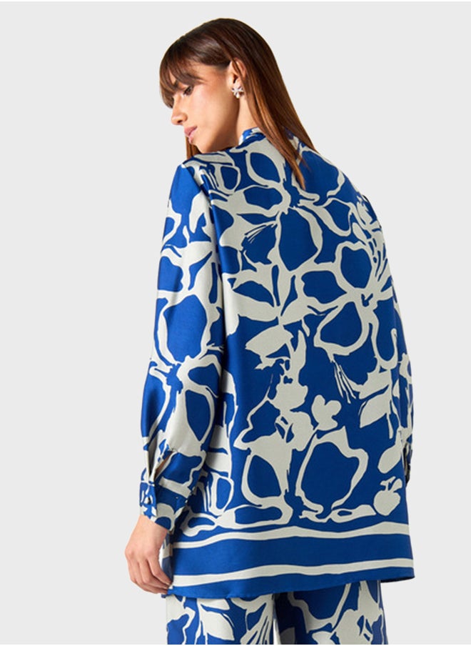 2Xtremz - Printed Bow Neck Shirt - Image 1