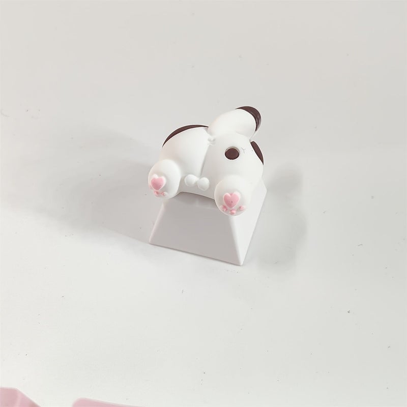 Husky Butt Cat Dog Personality Mechanical Keyboard Keycap One Cute Accessory Decoration - Image 5