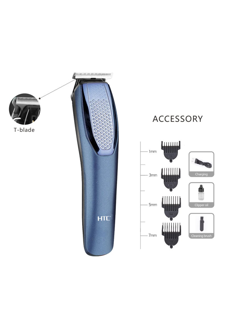 HTC - HTC AT-1210 Rechargeable Zero Gapped Balding Hair Cutting Remover Clipper Mini Cordless Trimmer for Man Body Armpit Hair - Image 1