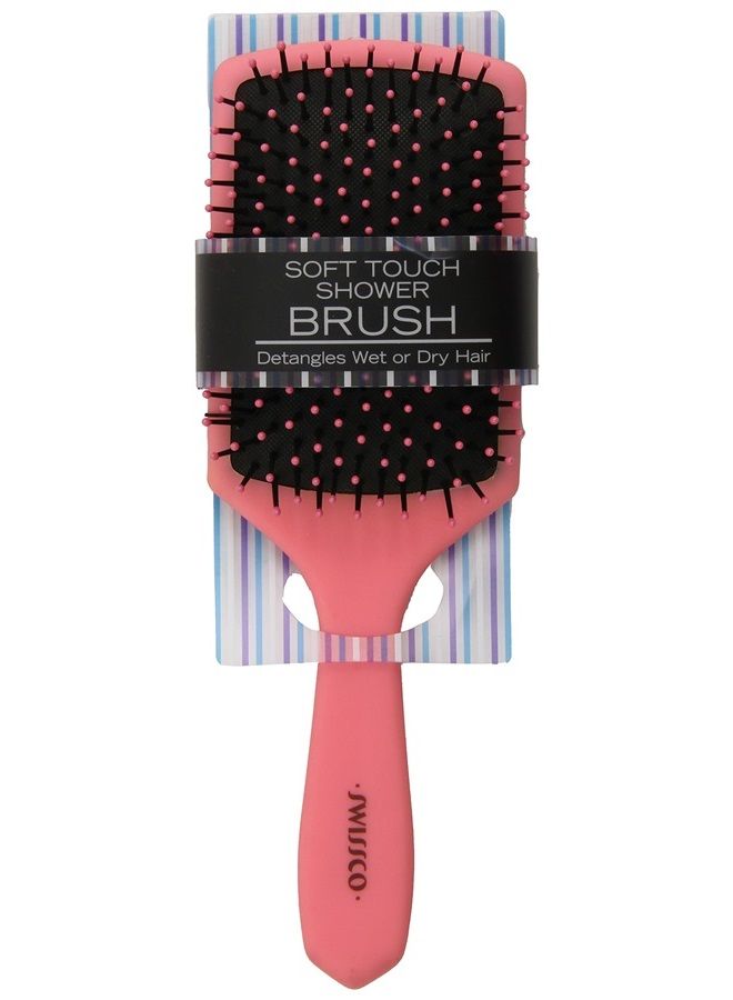Swissco Soft Touch Paddle Shower Brush, Colors May Vary - Image 1