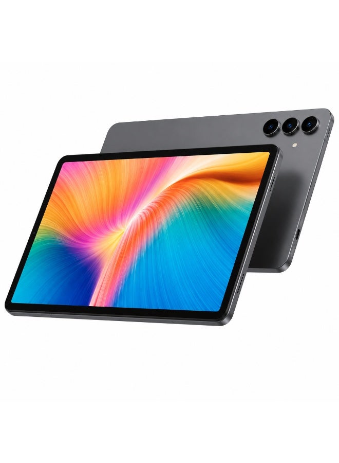 Telzeal تابلت تلزيل P900 بشاشة HD مقاس 9 بوصات، 12 جيجابايت RAM، 512 جيجابايت ROM، أندرويد 14، شريحتين، بطارية 5000 مللي أمبير، تابلت واي فاي مع لوحة مفاتيح، فأرة وقلم – رمادي - Image 1