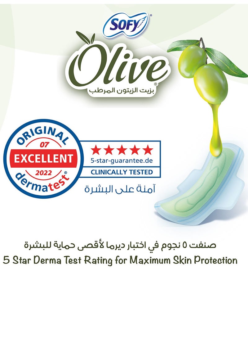 Sofy Olive Sanitary Pads With Wings Slim Large Pack of 10 10 Pcs - Image 5