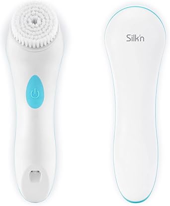 silkn رؤوس فرشاة سيلكن بيور للتدليك الوجه تنظيف لطيف وتدليك لجميع أنواع البشرة بيضاء 2 قطع SCPB1PE1001 - Image 3