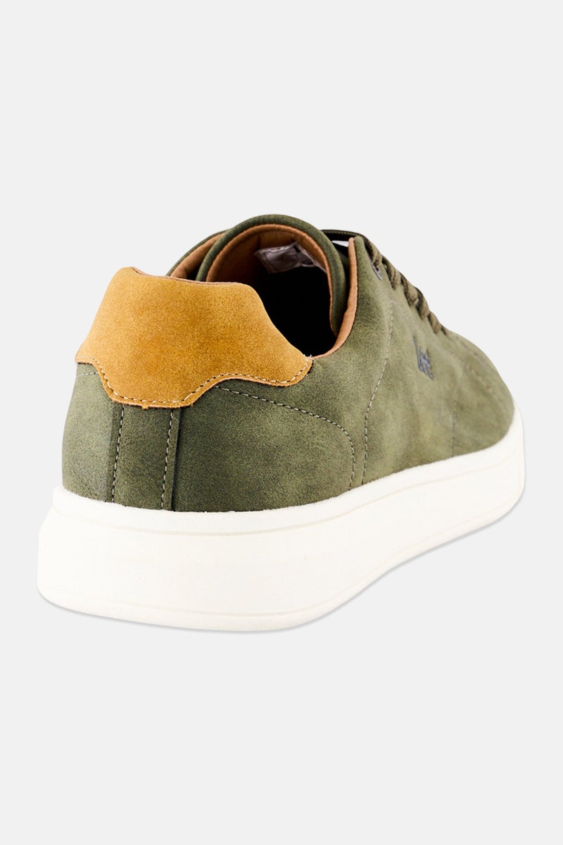 LEE Men Lace Up Casual Shoes, Olive - Image 3