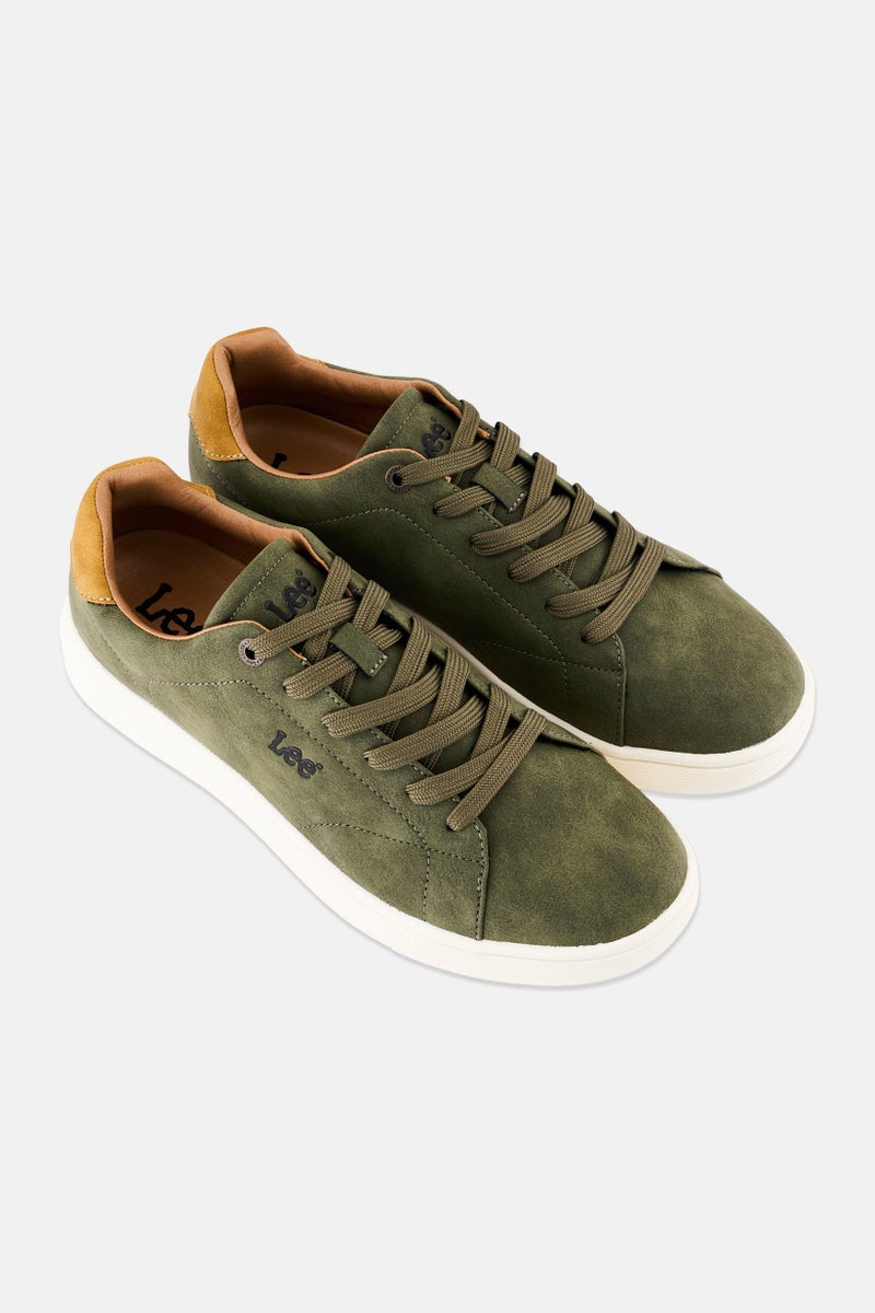 LEE Men Lace Up Casual Shoes, Olive - Image 2