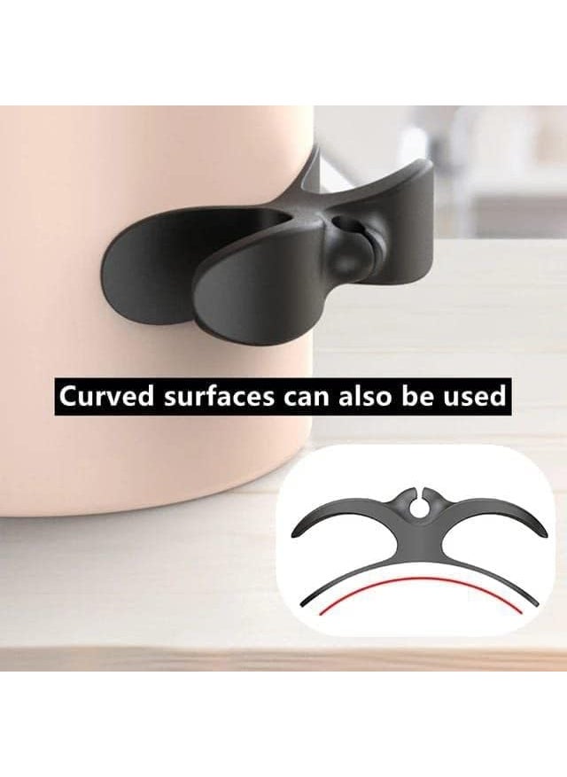 DHYANI DHYANI Cord Cable Wire Organizer Kitchen Appliances Self Adhesive Cable Wrapper Drop Wire Holder Cable Organizer Hook Sticky and Sturdy Firmly Pack of 2  - Image 3