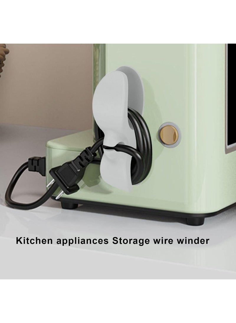 DHYANI DHYANI Cord Cable Wire Organizer Kitchen Appliances Self Adhesive Cable Wrapper Drop Wire Holder Cable Organizer Hook Sticky and Sturdy Firmly Pack of 2  - Image 4