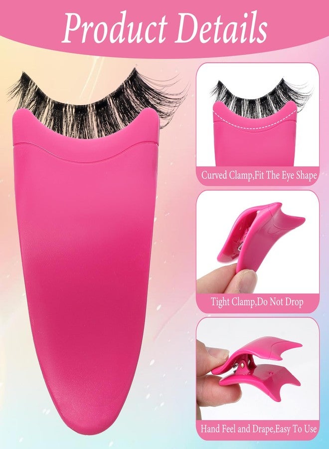 Elegaperma 6 PCS Lash Applicator, Dry-Positioning False Eyelash Applicator, Lash Clamp Tool Kit with Silicone Tips for Easy Fake Eyelashes Application Beginners - Image 3
