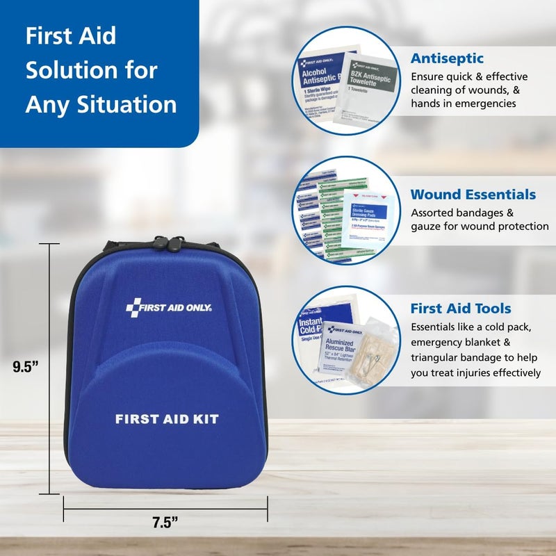 First Aid Only طقم الإسعافات الأولية الشامل للاستخدام المنزلي والسيارة والأنشطة الخارجية والسفر 91686 - Image 5