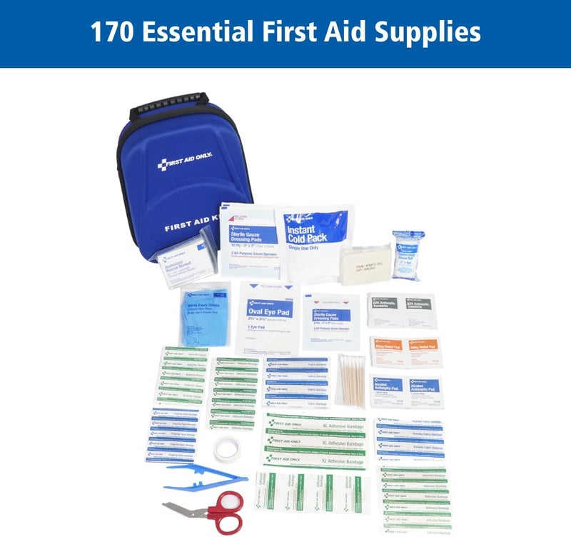 First Aid Only طقم الإسعافات الأولية الشامل للاستخدام المنزلي والسيارة والأنشطة الخارجية والسفر 91686 - Image 2