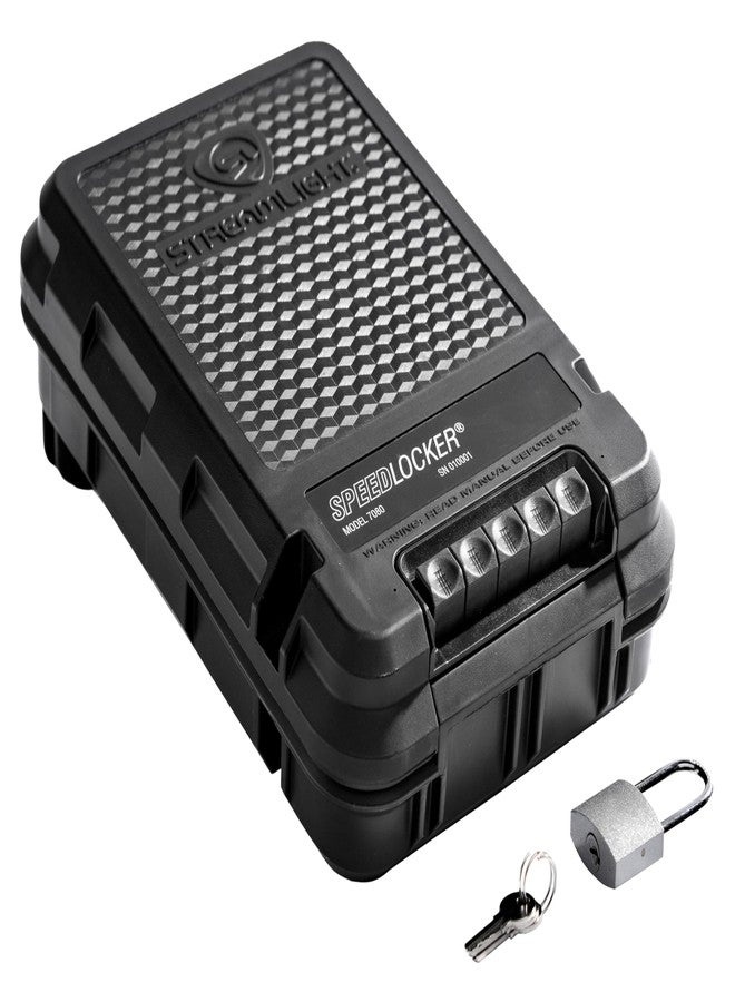 Streamlight 59000 SpeedLocker Personal Portable Lockable Storage Container with User-Selectable Lock Combinations, Black - Image 2
