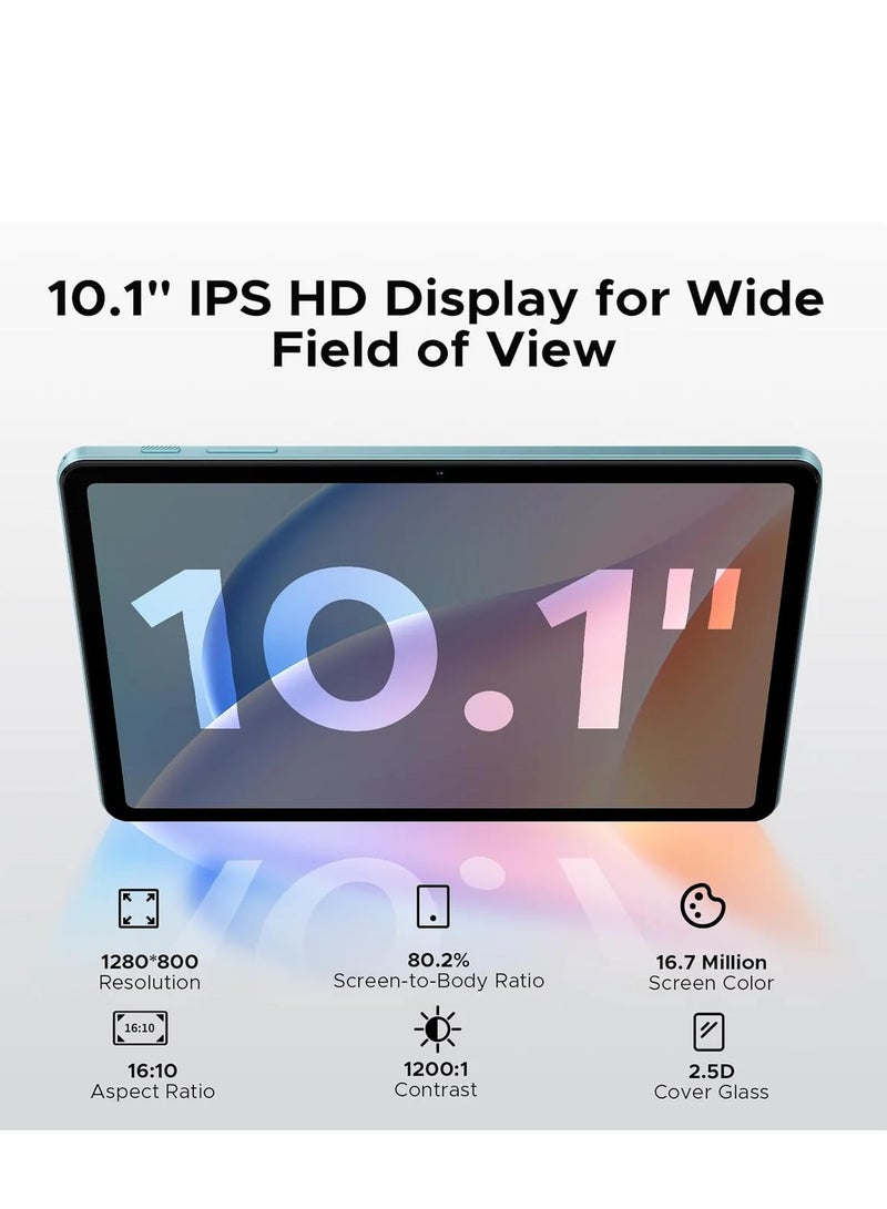 Doogee Tab A9  - WiFi, ROM:(3+9) 12GB, RAM: 64G, "10.1" Inch, HD Display, 6580mAh Battery, Android 15, Black - Image 4