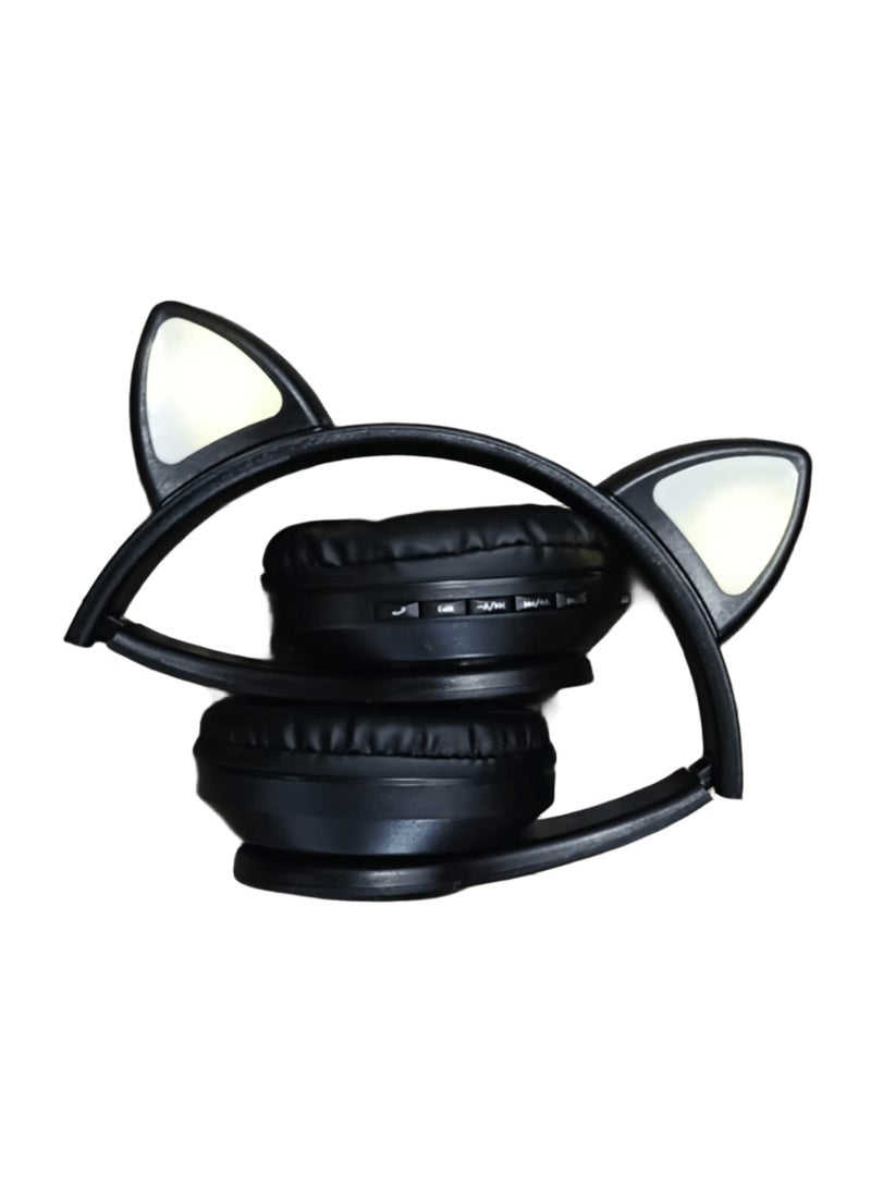 سماعه رأس ستيريو لاسلكية P39M بتقنية البلوتوث للموسيقى، تدعم بطاقات الذاكرة، والألعاب مع ميكروفون لأجهزة الكمبيوتر المحمولة والهواتف المحمولة وأجهزة الكمبيوتر للأطفال والفتيات - Image 2