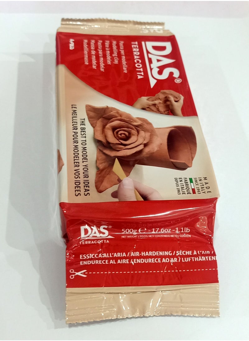 DAS - Brown Clay 500G High Quality Modelling Clay - Image 1