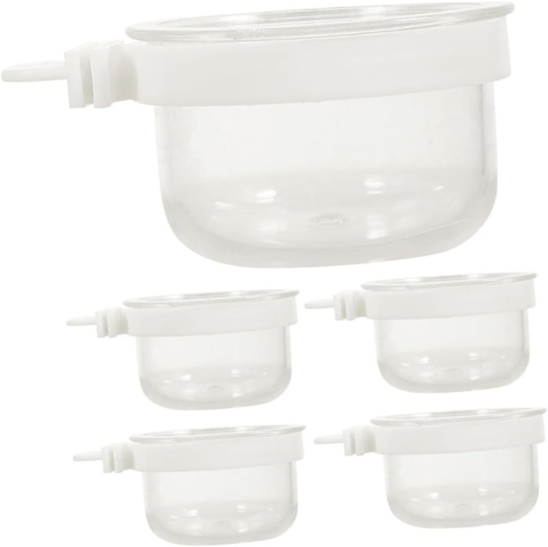 6pcs Parrot Feed Cups Bird Feeder Boxes Detachable Design Large Bird Cage Accessories Suitable for Parakeets - Image 1