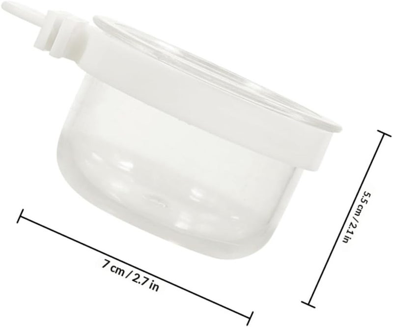 6pcs Parrot Feed Cups Bird Feeder Boxes Detachable Design Large Bird Cage Accessories Suitable for Parakeets - Image 2