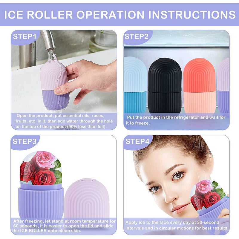 VALKYRIE Ice Roller For Face Ice Roller For Face Massager Face Ice Roller To Enhance Skin Glow Shrink Tighten Pores Puffy Eyes Acne Pimple Facial Ice Roller UnbreakableReusable FEV PINK - Image 4