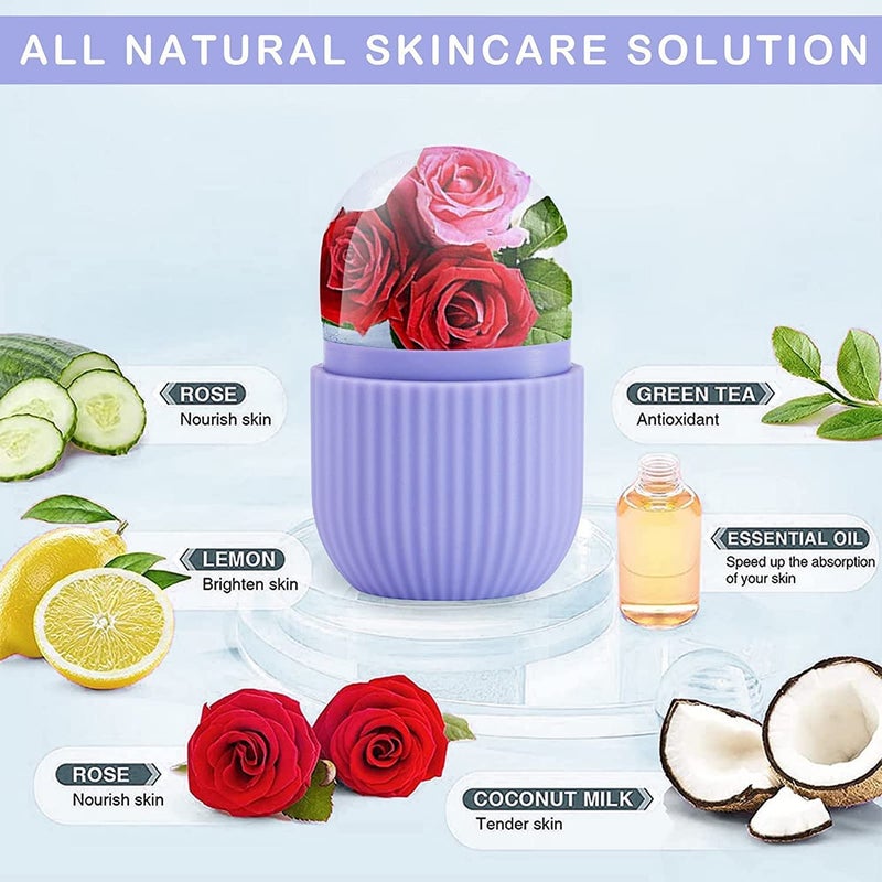 VALKYRIE Ice Roller For Face Ice Roller For Face Massager Face Ice Roller To Enhance Skin Glow Shrink Tighten Pores Puffy Eyes Acne Pimple Facial Ice Roller UnbreakableReusable FEV PINK - Image 3