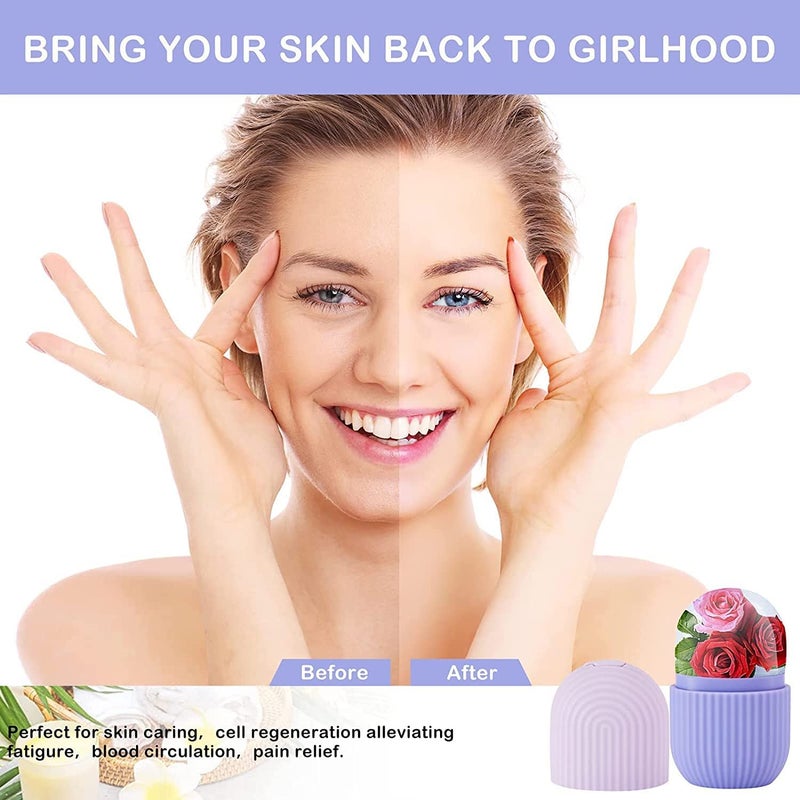 VALKYRIE Ice Roller For Face Ice Roller For Face Massager Face Ice Roller To Enhance Skin Glow Shrink Tighten Pores Puffy Eyes Acne Pimple Facial Ice Roller UnbreakableReusable FEV PINK - Image 5