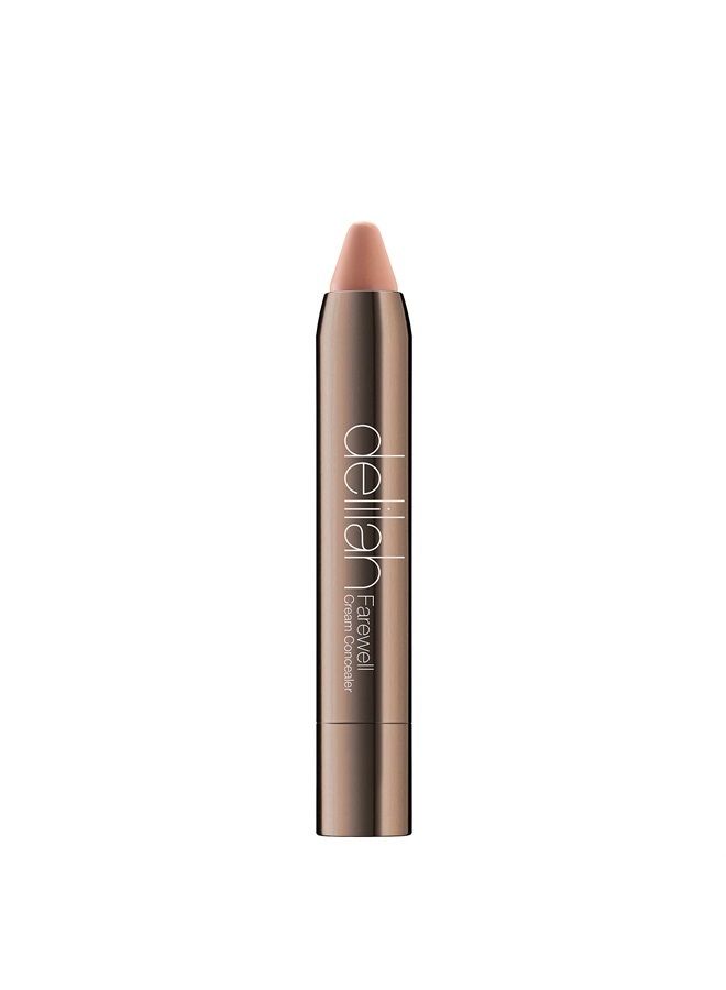 delilah Farewell Cream Concealer - Undetectable Coverage - Delivers Soft, Silky Smooth Skin - Targets Imperfections And Dark Spots - Natural Finish - Vegan Friendly - Paraben Free - Almond - 0.13 Oz