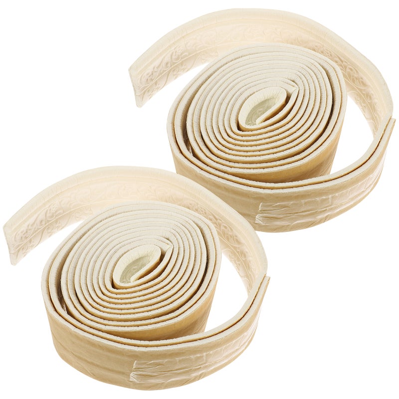 4 pcs Adhesive Molding Trim Decorative Wall Trim Wall Corner Trim Sticky Molding Trim - Image 5