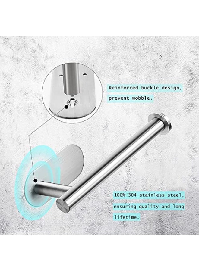 GoodTool Stainless Steel Toilet Paper Towel Holder,Bathroom Roll Holder, Kitchen Paper Towel Holder, Wall Mounted Toilet Paper Holder, Self-Adhesive Roll Paper Holder,Suitable for Kitchen, Bathroom - Image 4