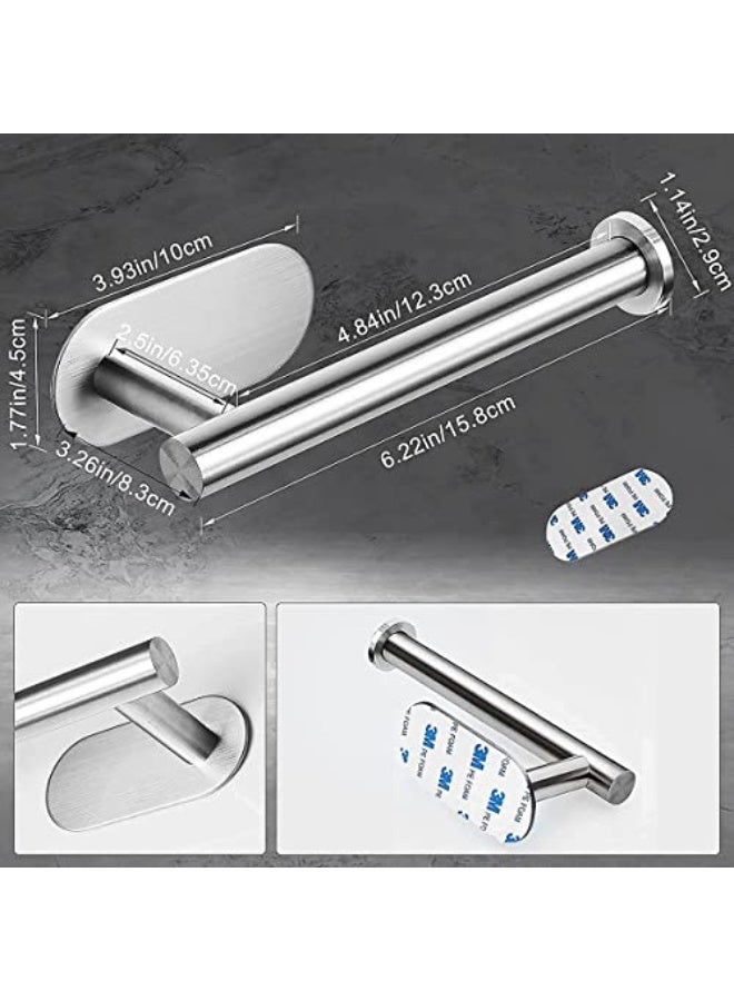 GoodTool Stainless Steel Toilet Paper Towel Holder,Bathroom Roll Holder, Kitchen Paper Towel Holder, Wall Mounted Toilet Paper Holder, Self-Adhesive Roll Paper Holder,Suitable for Kitchen, Bathroom - Image 3