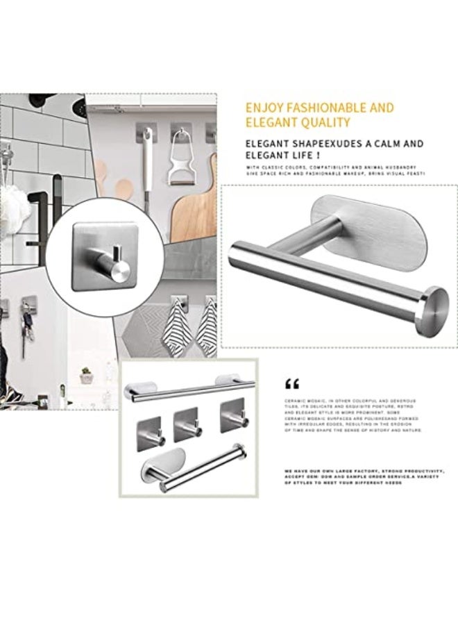 GoodTool Stainless Steel Toilet Paper Towel Holder,Bathroom Roll Holder, Kitchen Paper Towel Holder, Wall Mounted Toilet Paper Holder, Self-Adhesive Roll Paper Holder,Suitable for Kitchen, Bathroom - Image 5