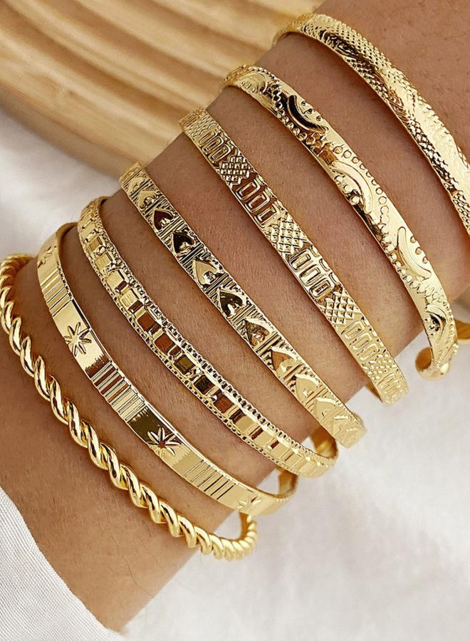 Take Two Set of 6 - Gold Assorted Bracelet - Image 2